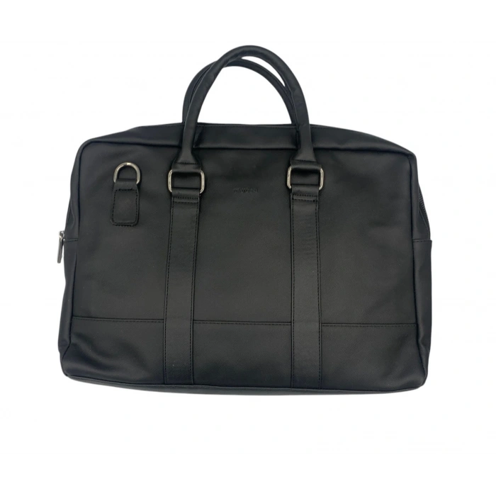 Damat Tween Siyah Suni Deri Evrak Çantası