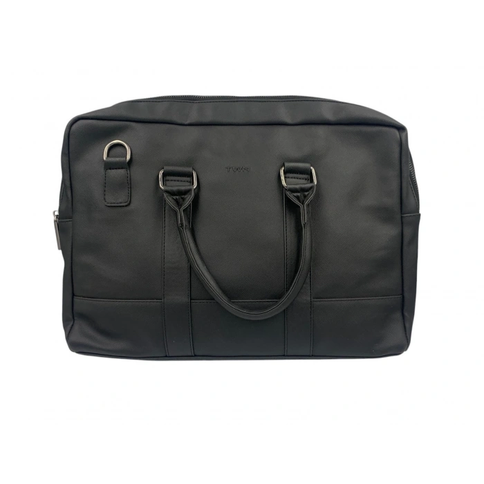 Damat Tween Siyah Suni Deri Evrak Çantası