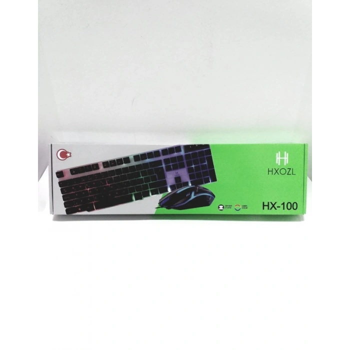 HXOZL HX-100 KABLOLU GAMİNG KLAVYE MOUSE SET