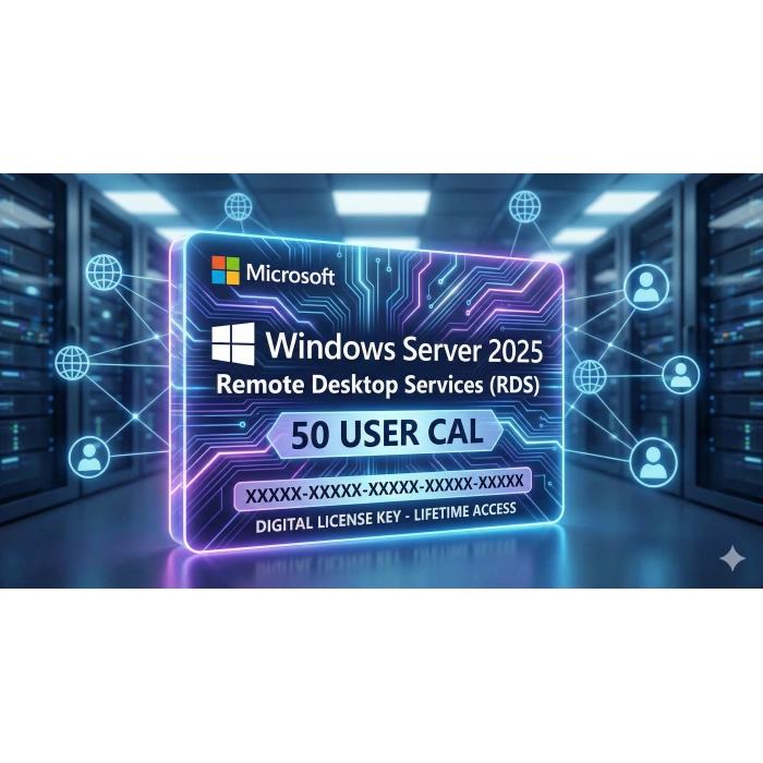 Microsoft Windows Server 2025 RDS +50 Kullanıcı