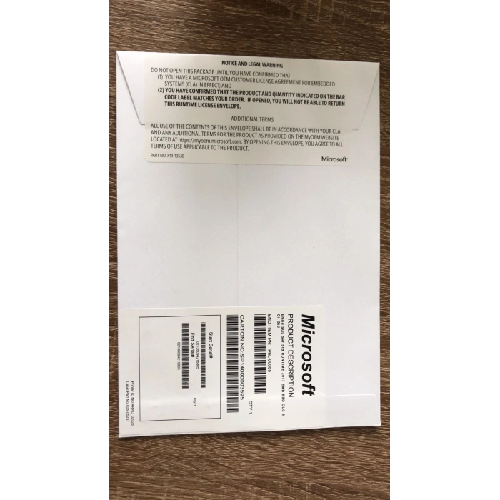 MS SQL 2019 Server Standart Lisans + 15 Kullanıcı