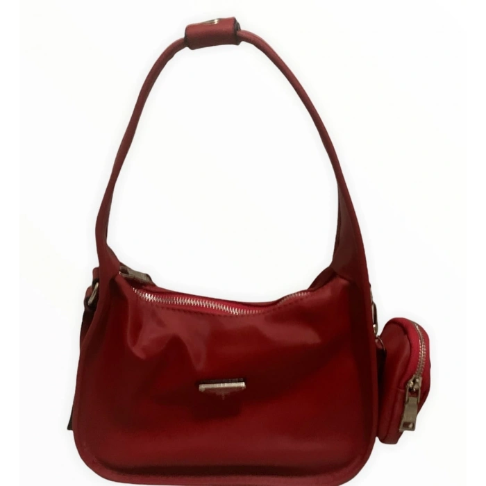 Prada Kırmızı Kadın Suni Deri Omuz Çantası
