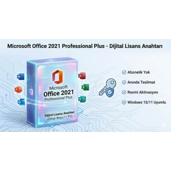 Office 2021 Pro Plus Dijital Lisans Anahtarı PC için