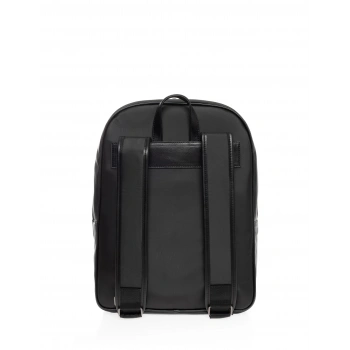 Cacharel Siyah Deri Sırt Çantası Ural