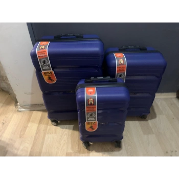 EM Polo Kırılmaz Garantili Üçlü Valiz Seti