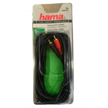 Hama 44213 5metre Subwoofer RCA Siyah Kablo