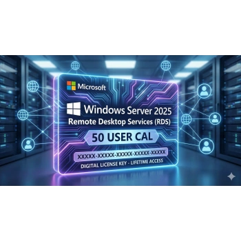 Microsoft Windows Server 2025 RDS +50 Kullanıcı
