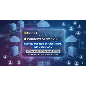 Server 2022 CAL Uzak Masaüstü Dijital Lisans 50 Kullanıcı