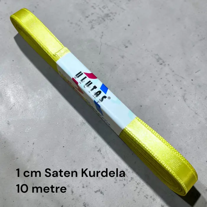 1 cm Saten Kurdele (10 mt.) - (SK-01-38)