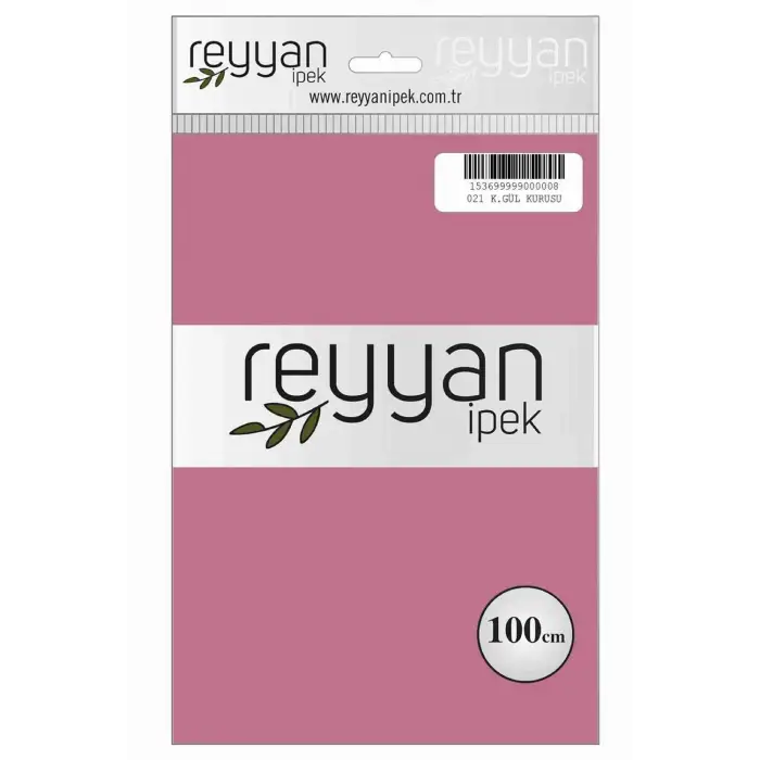 Reyyan İpek 100 Cm Düz Poşetli Yazma (Koyu Gül Kurusu)-021