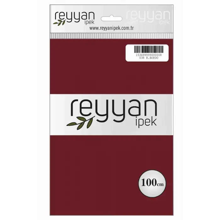 Reyyan İpek 100 Cm Düz Poşetli Yazma (Koyu Bordo)-038