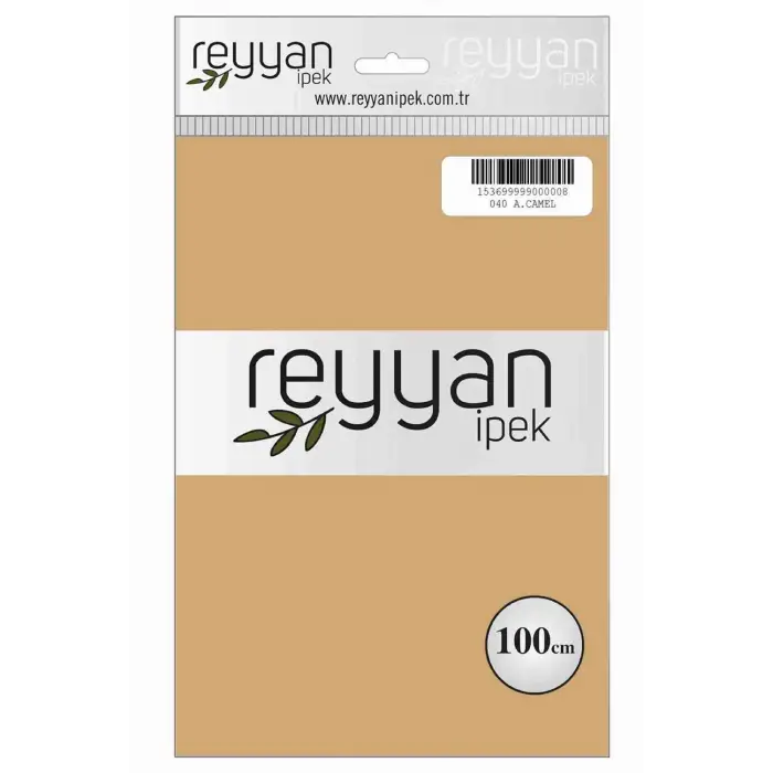 Reyyan İpek 100 Cm Düz Poşetli Yazma (Açık Camel)-040