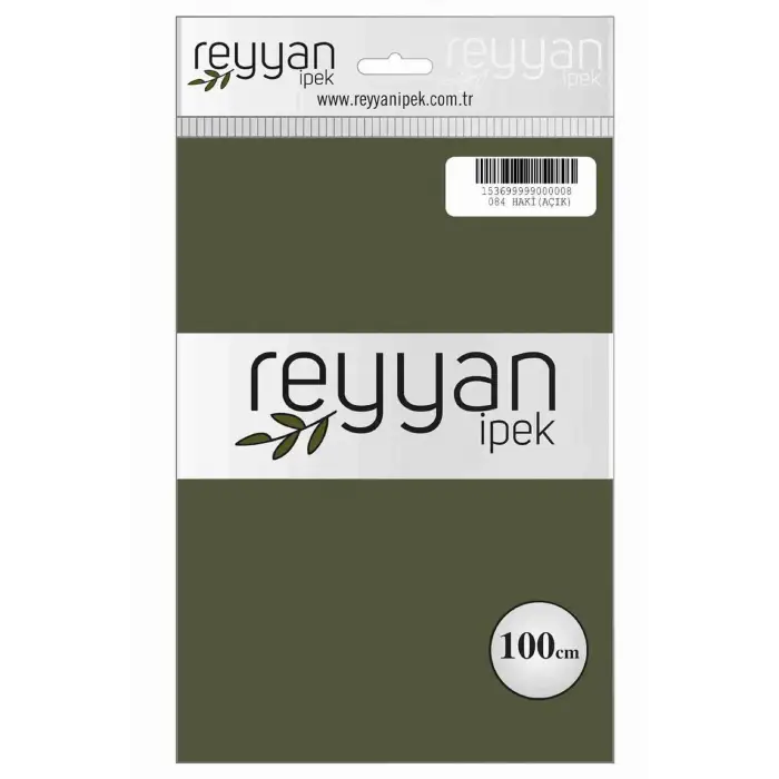 Reyyan İpek 100 Cm Düz Poşetli Yazma (Açık Haki)-084