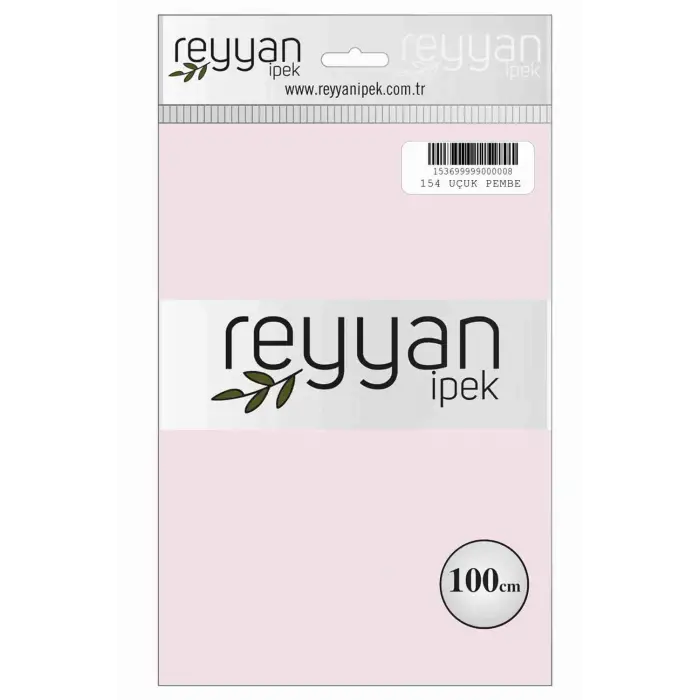 Reyyan İpek 100 Cm Düz Poşetli Yazma (Uçuk Pembe)-154
