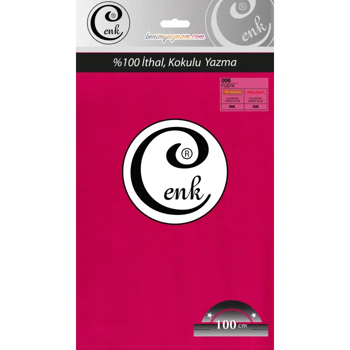 Cenk Düz Renk 100cm Fuşya Yazma (301-006)