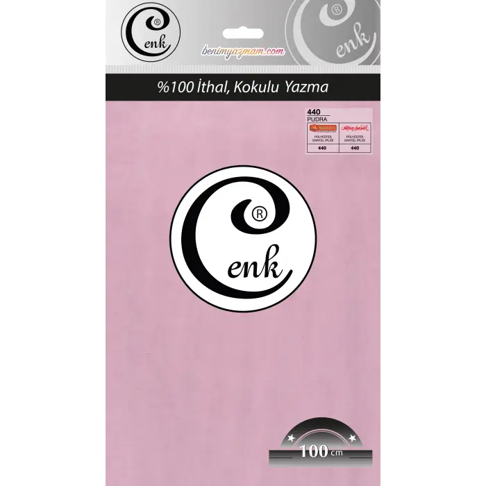 Cenk Düz Renk 100cm Pudra Yazma (301-440)