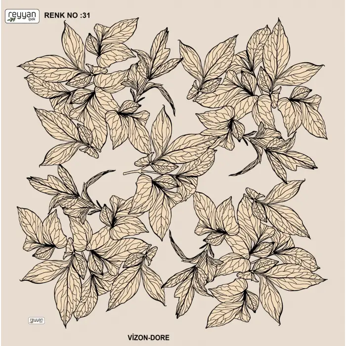 Reyyan İpek 100 cm Desenli Oyalık Yazma (ryyn-442-02)