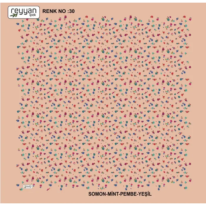 Reyyan İpek 100 cm Desenli Oyalık Yazma (ryyn-444-02)