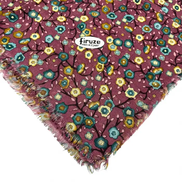 Firuze Sökme Dimi Koton Eşarp (FE518-11)