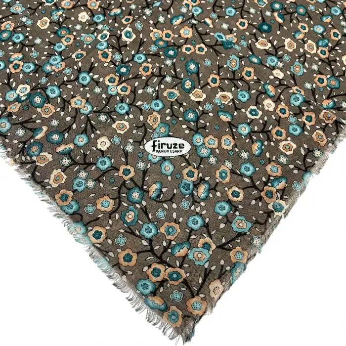Firuze Sökme Dimi Koton Eşarp (FE518-17)