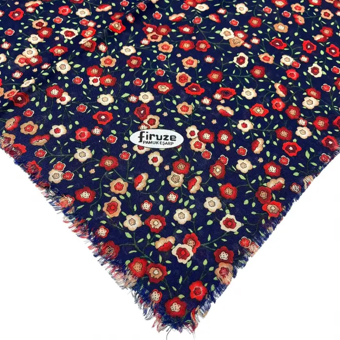 Firuze Sökme Dimi Koton Eşarp (FE518-18)