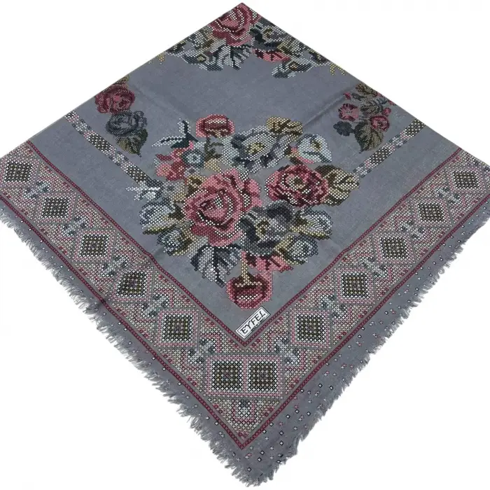 Eyfel Dimi Pamuk Eşarp (FE529-10)