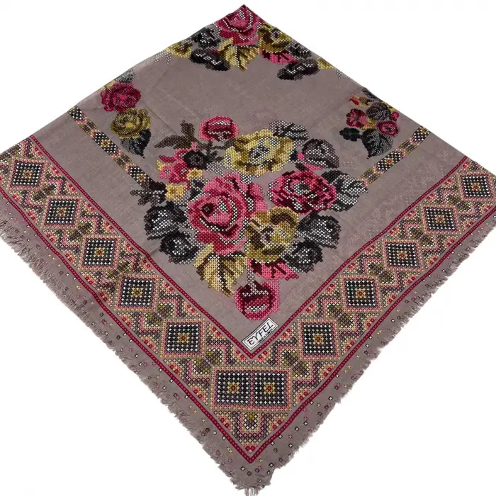 Eyfel Dimi Pamuk Eşarp (FE529-18)