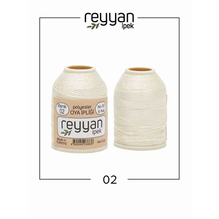 Reyyan İpek 20 gr. Polyester Oya İpi 10lu Kutu-002-1