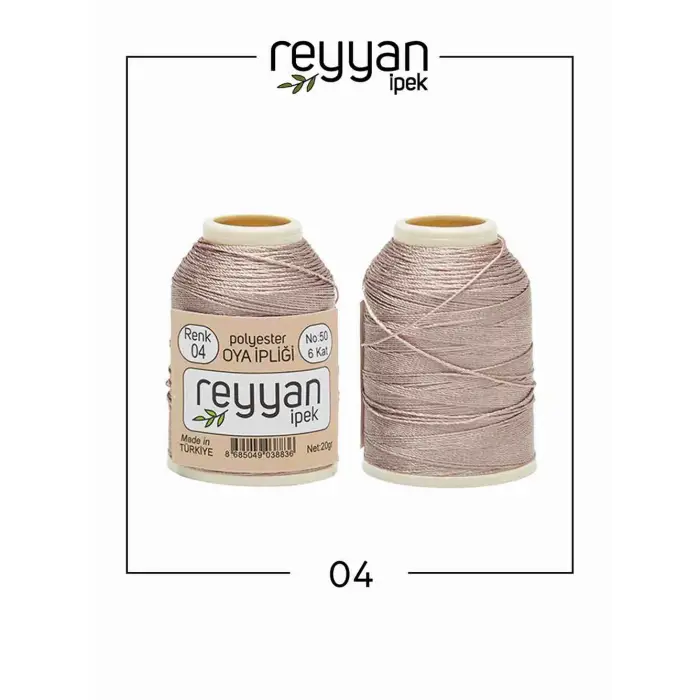 Reyyan İpek 20 gr. Polyester Oya İpi 10lu Kutu-004-1