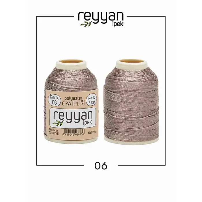 Reyyan İpek 20 gr. Polyester Oya İpi 10lu Kutu-006-1
