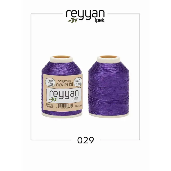 Reyyan İpek 20 gr. Polyester Oya İpi 10lu Kutu-029-1