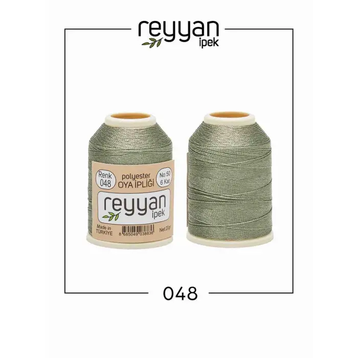 Reyyan İpek 20 gr. Polyester Oya İpi 10lu Kutu-048-1