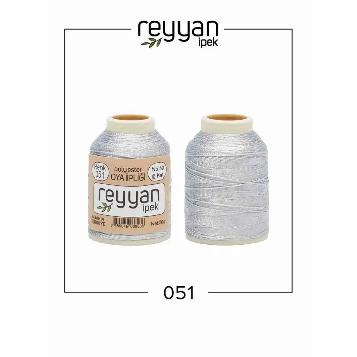 Reyyan İpek 20 gr. Polyester Oya İpi 10lu Kutu-051-1