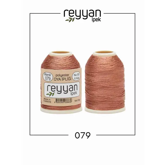 Reyyan İpek 20 gr. Polyester Oya İpi 10lu Kutu-079-1