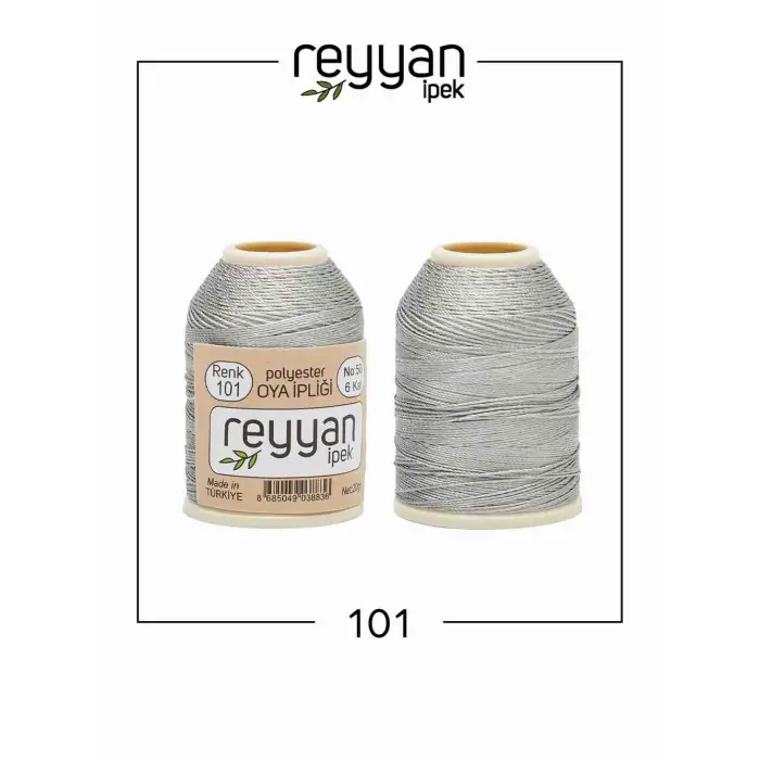 Reyyan İpek 20 gr. Polyester Oya İpi 10lu Kutu-101-1