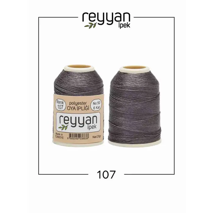 Reyyan İpek 20 gr. Polyester Oya İpi 10lu Kutu-107-1