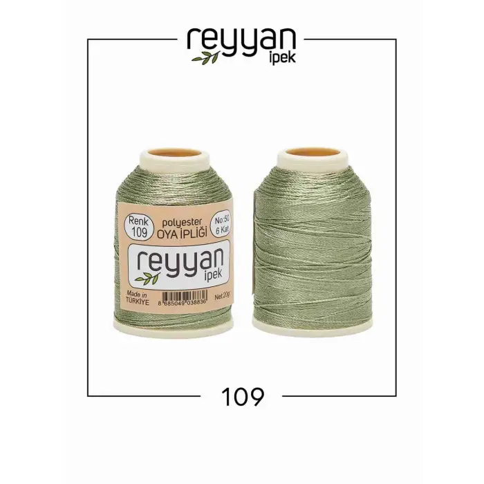 Reyyan İpek 20 gr. Polyester Oya İpi-109