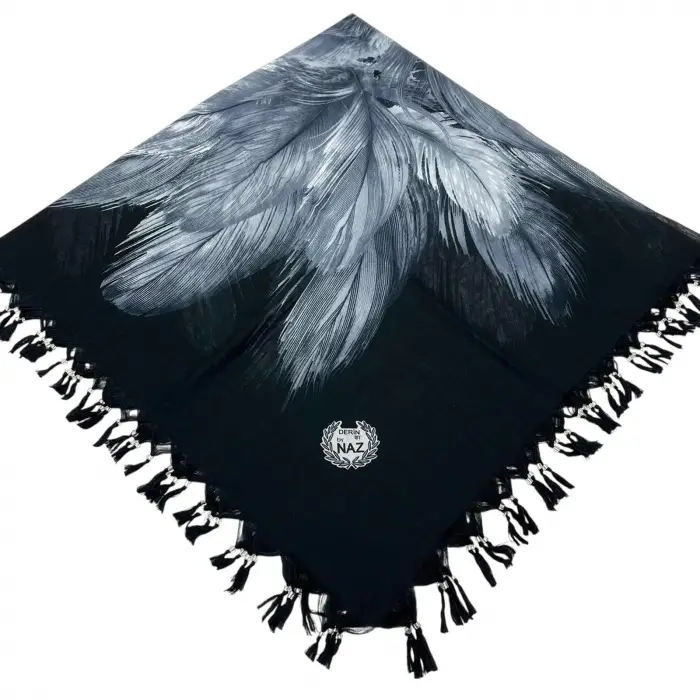 Naz İpek Koton Sökme Boncuklu Yazma (sm-41-12)