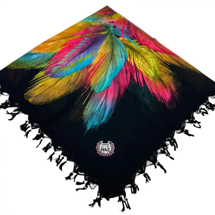 Naz İpek Koton Sökme Boncuklu Yazma (sm-41-13)