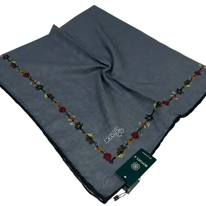 Bonjela El Dikişli Dijital Soft Eşarp-soft01-19