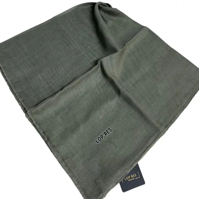 Lopres Düz Renk El Dikişli Dijital Soft Eşarp-soft04-04