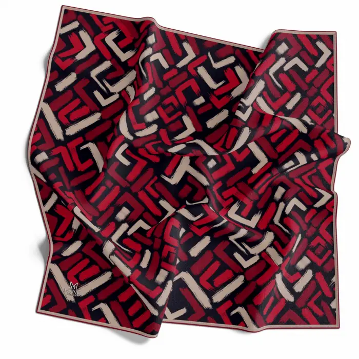 Mono Scarfs El Dikişli Dijital Soft Eşarp-soft07-07