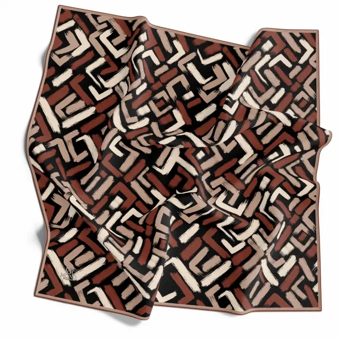 Mono Scarfs El Dikişli Dijital Soft Eşarp-soft07-08