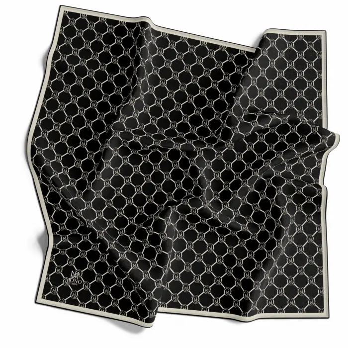 Mono Scarfs El Dikişli Dijital Soft Eşarp-soft09-08
