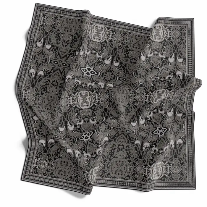 Mono Scarfs El Dikişli Dijital Soft Eşarp-soft12-05