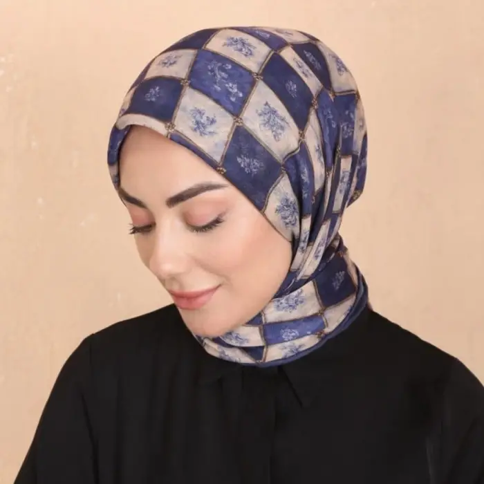 Locella El Dikişli Dijital Soft Eşarp-soft17-09