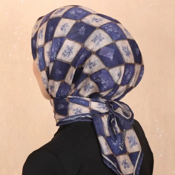 Locella El Dikişli Dijital Soft Eşarp-soft17-09