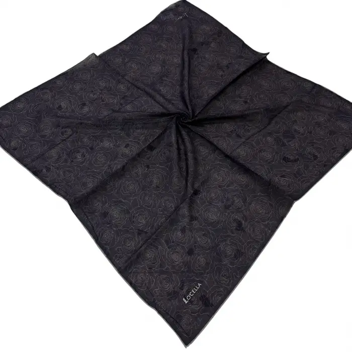 Locella El Dikişli Dijital Soft Eşarp-soft27-09