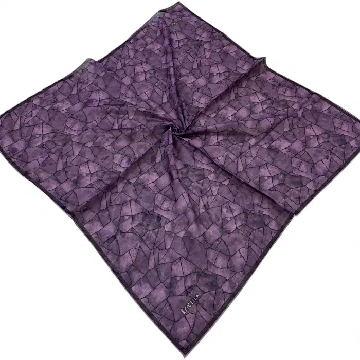 Locella El Dikişli Dijital Soft Eşarp-soft26-07