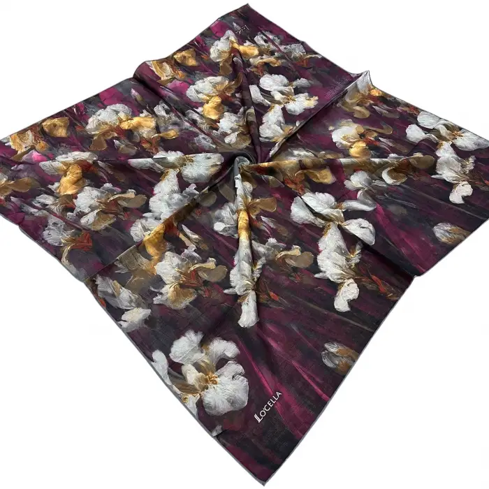 Locella El Dikişli Dijital Soft Eşarp-soft28-10